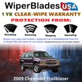 thumbnail image 2 of 2009 Chevrolet Trailblazer Beam Wiper Blades Wipers w/1yr Warranty (Set of 2), 2 of 5