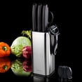 thumbnail image 2 of Juego de cuchillos de cocina RAXCO de 10 piezas de acero inoxidable con bloque, 2 of 7