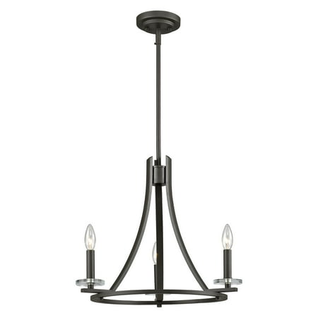 Modular Dark Bronze Chandelier - Z-Lite Verona 3-Light Chandelier, Bronze