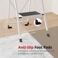 thumbnail image 3 of Taburete plegable Step Ladder HBTower, 150 kg de capacidad, color blanco, 3 of 6