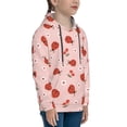 thumbnail image 3 of Fotbe Ladybug With Flower Pattern Youth Pullover Hooded Sweatshirt, Boys Hoodie, Kangaroo Pocket Hoodie for Kids Girls -X-Large, 3 of 6