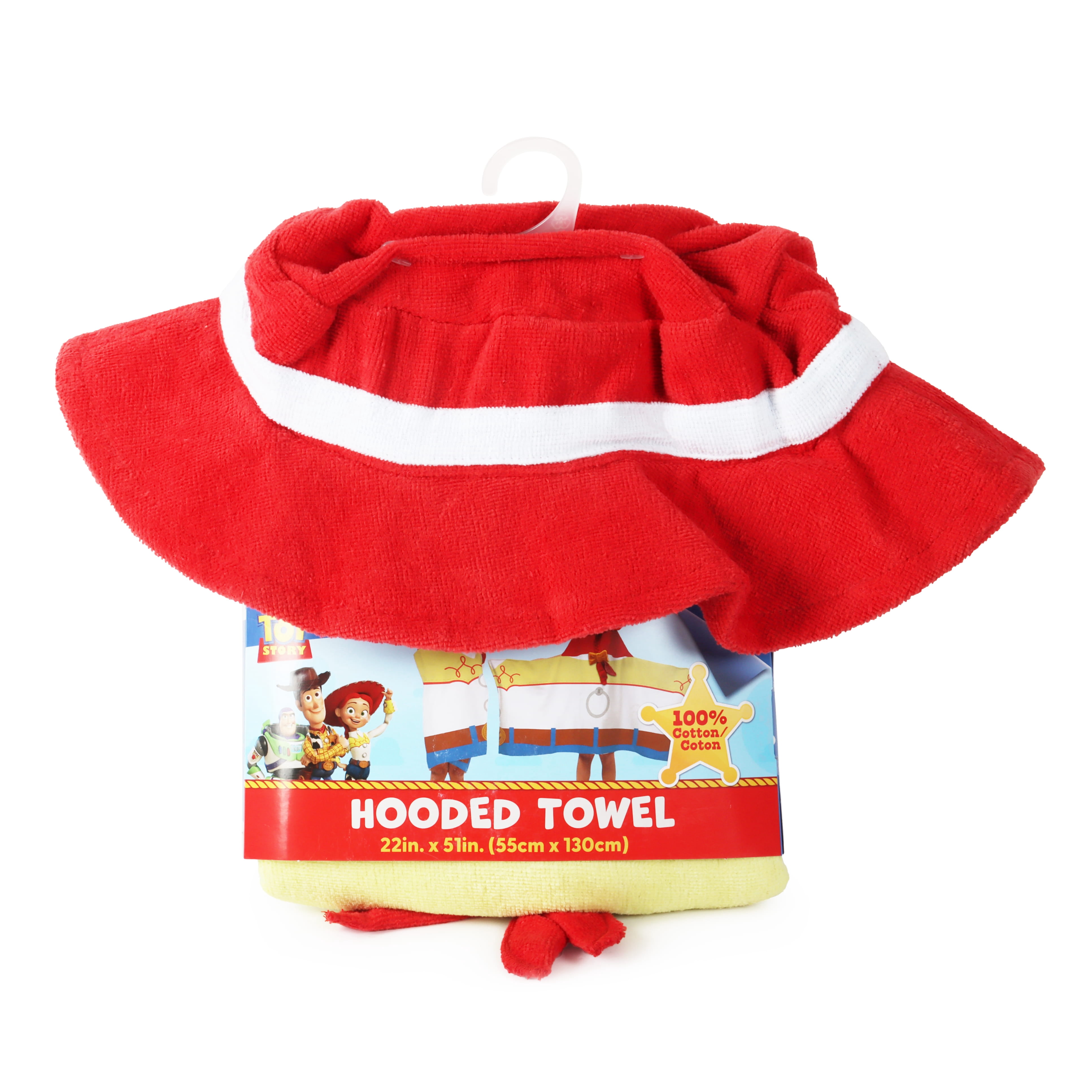Disney Toy Story Jessie Kids Hooded Towel, Cotton, Multicolor, 22" x 51"