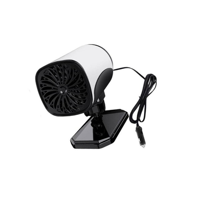 Car Heater Demister Defroster Winter/Cold Fog Windshield Defogging Weather Anti-Fog for Vehicle 12V White