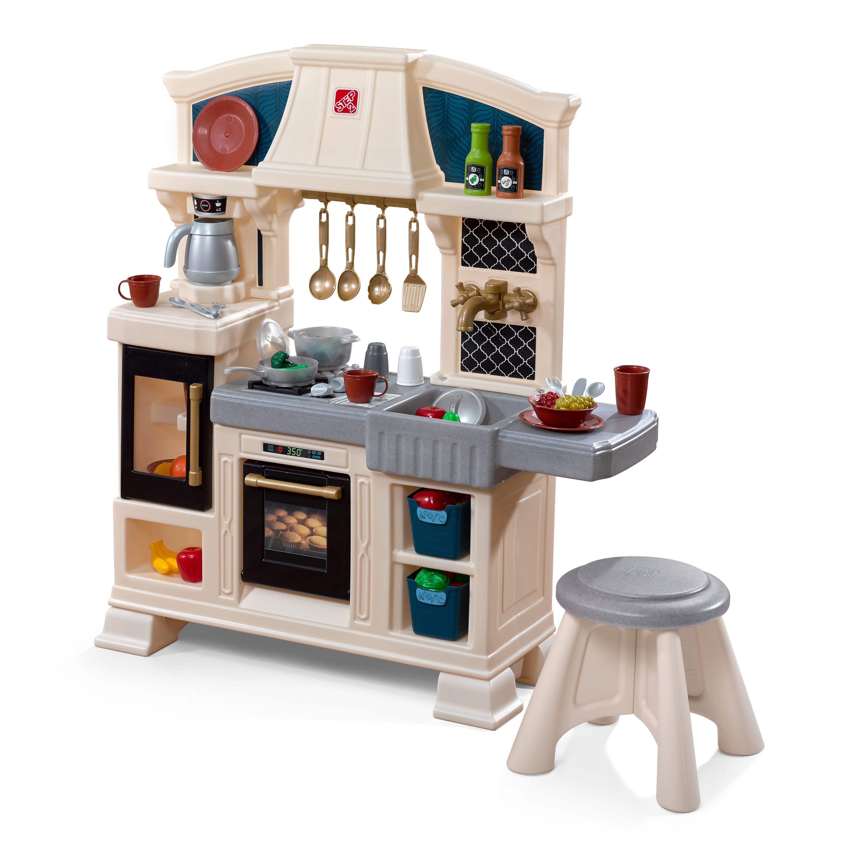 Tan Christmas Gift Step2 899399 Espresso Bar Play Kitchen for Kids 