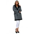 thumbnail image 4 of Women's Thick Knit Sherpa Collar Open Front Cardigan with Pockets, 4 of 4