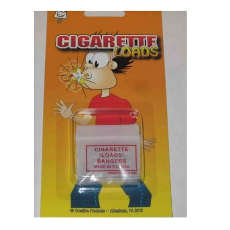 Exploding Cigarette Loads Bang!! Practical Funny Joke Gag Prank Annoy Smokers, Bang Loads 10 to 12 per package By