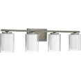 thumbnail image 3 of P300218-009-Progress Lighting-Mast - 4 Light - Cylinder Shade in Coastal style - 33.88 Inches wide by 7.75 Inches high-Brushed Nickel Finish, 3 of 7