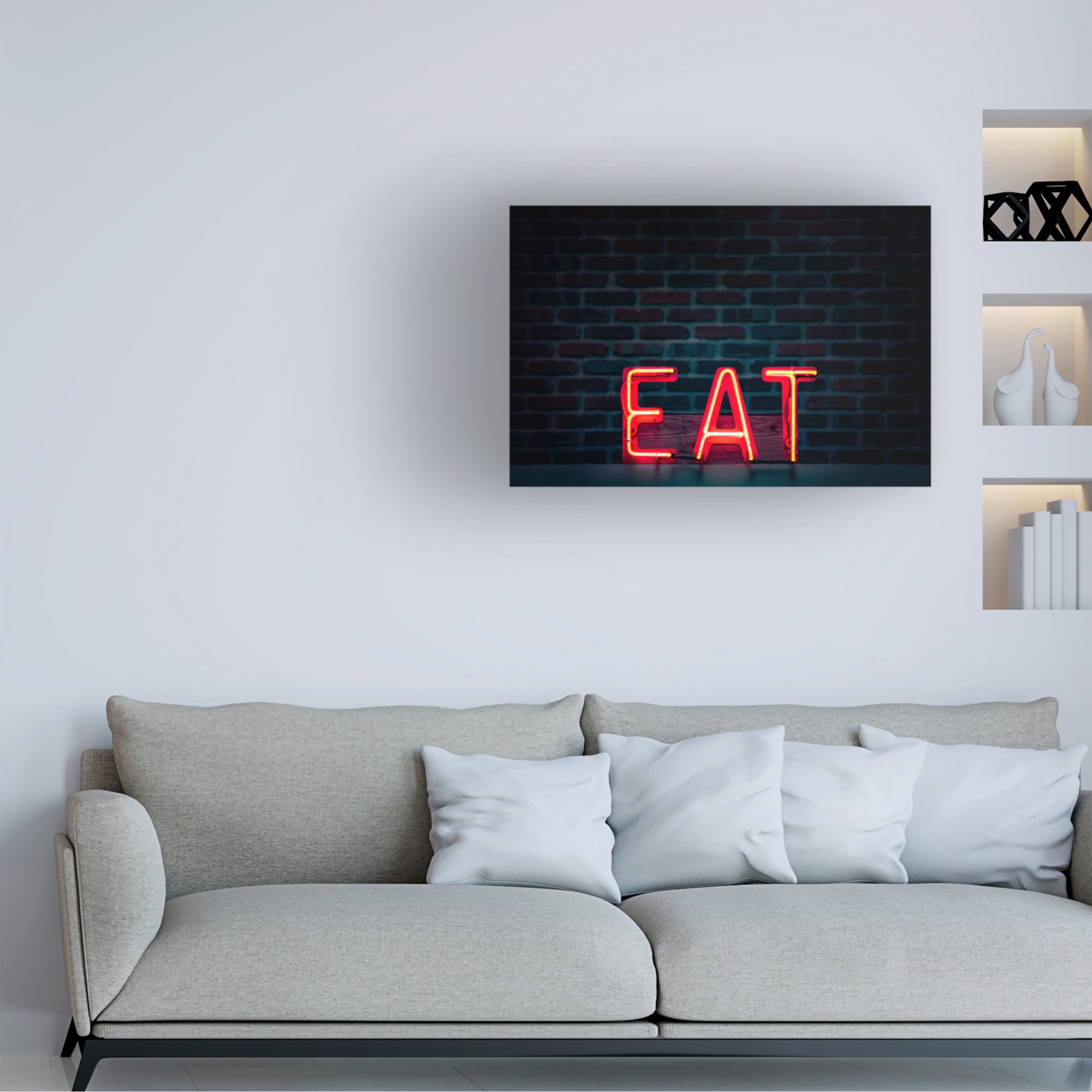Trademark Fine Art Tim Mossholder Eat In Neon Canvas Wall Art