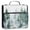 Green Snowy Forest Scene, variant on Water-Resistant 3-Ring Binder Organizer with Multiple Pockets Zipper Binder Bag for Office Green Snowy Forest Scene
