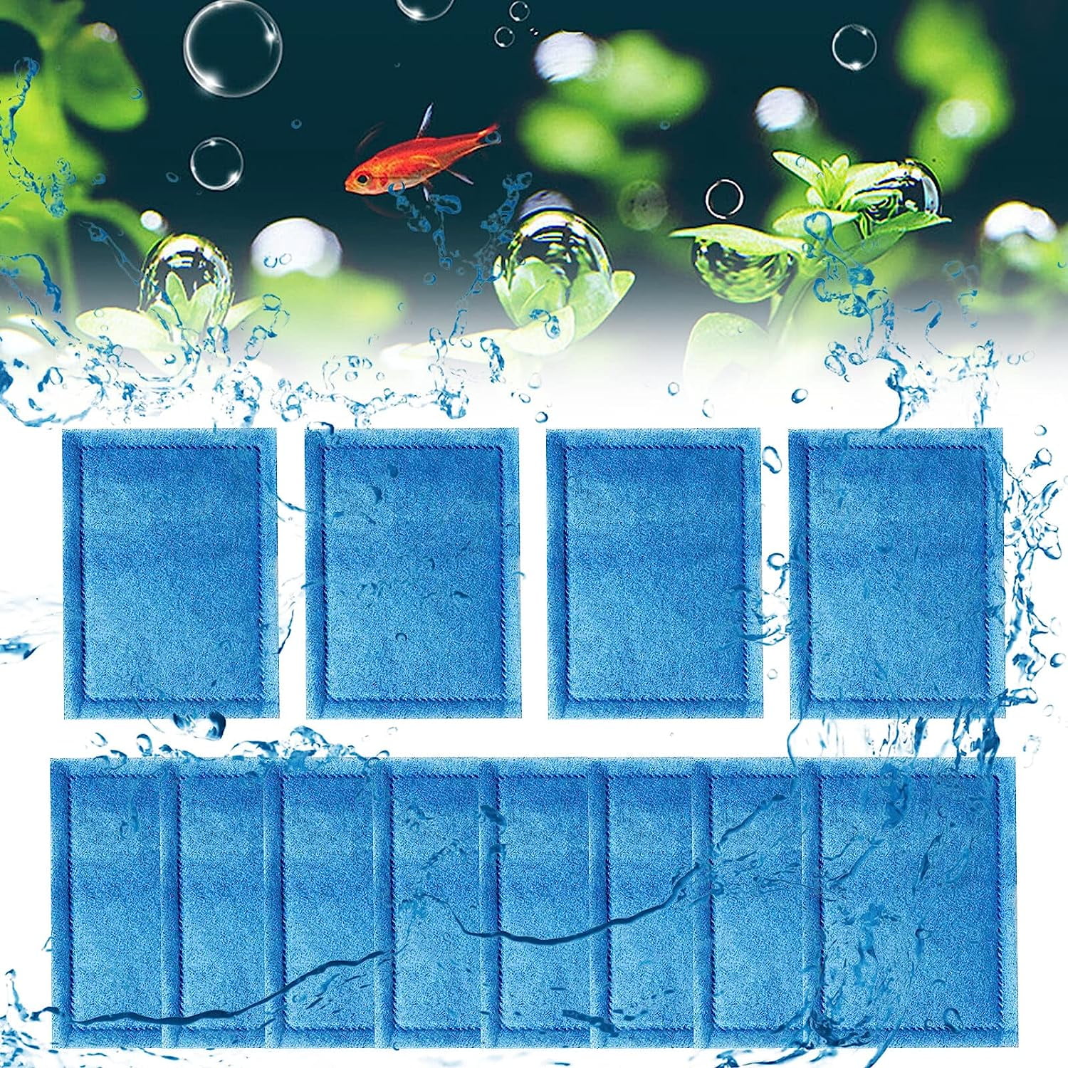 Fish Tank Filters 12 PCS Fish Filter 1020 Gallon Fish Tank Filter