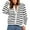 #0277-White, variant on TaTaai Women's Striped Loose Cardigan Long Sleeve Round Neck Casual Sweater Jacket for Fall Winter