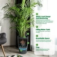 thumbnail image 3 of GloryStar Set of 2 Tall Plastic Self-Watering Planters, Includes Built-In Drainage and Water Level Indicator, Versatile for Patio, Porch, Living Room, Office, or Any Indoor/Outdoor Setting, 3 of 9