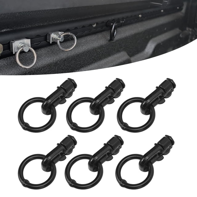 Accesorio De Amarre Para Plataforma De Camión, Accesorio De Doble Perno Con Riel En L, Fijación Segura, Control De Carga, 6 Piezas Para Vehículos Recreativos Para Camionetas