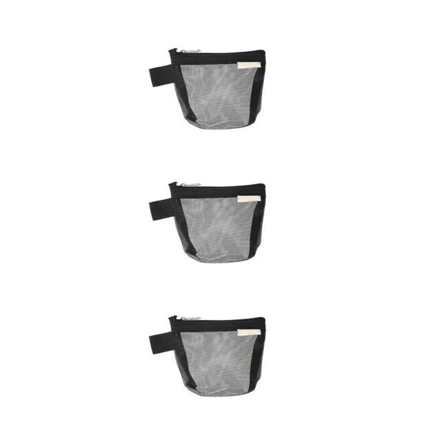 Matsuzay Bolsa de almacenamiento de malla de nylon transparente transpirable Clips de papel Monedas Abrazaderas Organizador Oficina Bolsas Type1 NO1