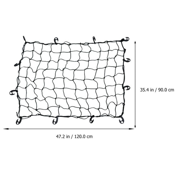 SWETRACE 1Pcs Car Roof Rack Luggage Net in Black Latex Cord for Suv and Van Use