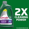 thumbnail image 4 of (4 pack) Cascade Platinum Dishwashing Liquid Gel, Lemon, 75oz, 4 of 13