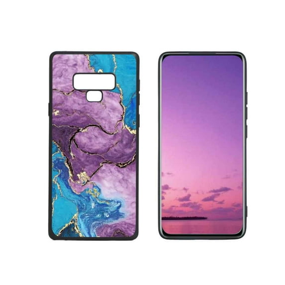Blue-Marble-49 Phone Case, Degined for Samsung Galaxy Note 9 Case Men Women, Flexible Silicone Shockproof Case for Samsung Galaxy Note 9