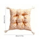 thumbnail image 3 of Cojín de silla con lazo de lujo | Cojín cuadrado de poliéster | 40 x 40 cm | Cómodo cojín para silla de comedor y sala de estar | Rojo, azul, naranja y morado, 3 of 5