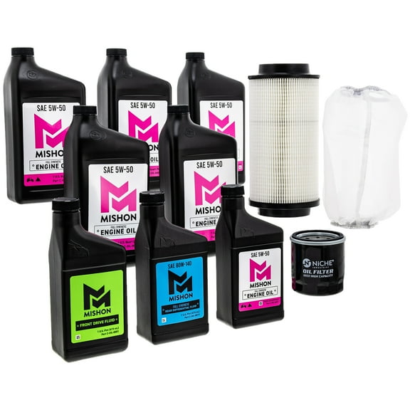 Mishon Full Service Oil Change Kit for Polaris Xpedition 425 ATV 2000-2002 MK1012904