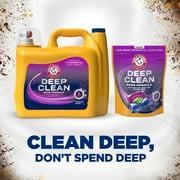 ARM & HAMMER Deep Clean Odor Formula Liquid Laundry Detergent, Radiant Burst, 150 Fl Oz