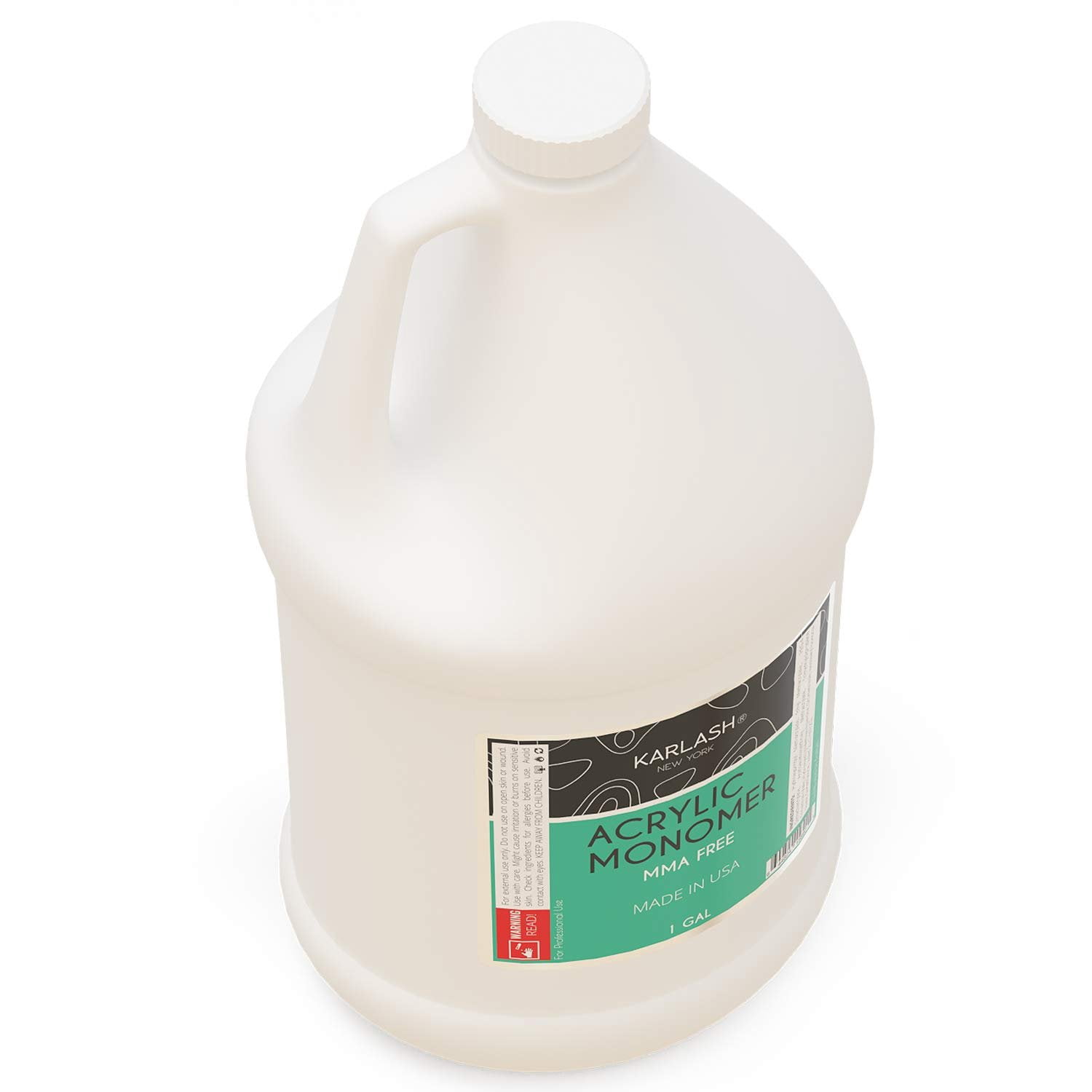 Karlash Professional Acrylic Liquid 1 gal Monomer MMA FREE for Doing Acrylic Powder Nails, Ultra Shine and Strong Nail Made in USA