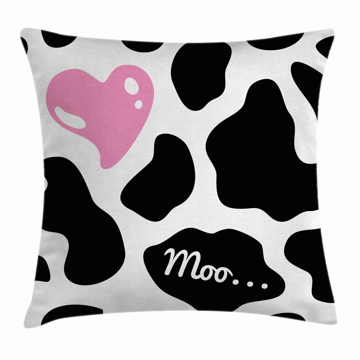 Cow Print Throw Pillow Cushion Cover Camouflage Hide Pattern in