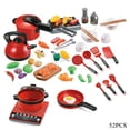thumbnail image 1 of Juego de cocina de 52 Uds., juguete para niños, juego de simulación con ollas para utensilios de cocina Leyfeng  Modelo de plástico, 1 of 7
