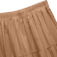 thumbnail image 5 of PBFRDSJ Boho Maxi Skirt for Women Eyelet Embroidery Elastic High Waist A-Line Summer Casual Beach Long Skirt Ruffle Tiered Skater, 5 of 10
