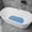 Blue, variant on Non-Slip Shower Stall Mat with Suction Cups & Drain Holes, Soft Square Bath Mat for Tub, Machine Washable Bathroom Floor Mat, Foot Massage Design, Clear Bathroom Accessories