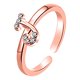 thumbnail image 1 of Anillos para mujer, regalos para mujer, anillo con letras, 26 letras en inglés, diseño artístico, combinación de diamantes, regalo para pareja, anillo, collar, 1 of 3