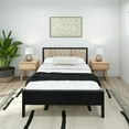 thumbnail image 2 of Plank+Beam Scandinavian Full Size Bed Frame with Headboard, Solid Wood  Platform Bed for Adults, 2 of 7