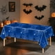 thumbnail image 4 of Mantel Decorativo de Telarañas para Halloween | Mantel de Plástico Azul 108X180Cm | Decoración para Fiestas Temáticas de Halloween | Impermeable y Fácil de Limpiar | 1 Unidad, 4 of 6