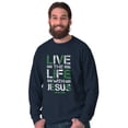 thumbnail image 5 of Live the Life With Jesus Religion Long Sleeve TShirt Men Women Brisco Brands S, 5 of 6