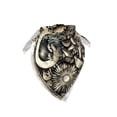 thumbnail image 2 of Ambesonne Gothic Art Unisex Bandana, Mushroom Skulls Occult, , Eggshell and Charcoal Grey, 2 of 4