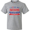 thumbnail image 3 of Inktastic Puerto Rico Love My Puerto Rican Family Youth T-Shirt, 3 of 5