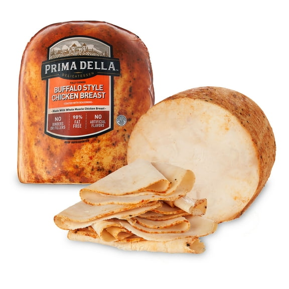 Prima Della Buffalo Style Chicken Breast, Deli Sliced Plastic Pack