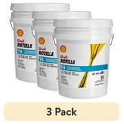 (3 pack) Shell Rotella T4 Triple Protection 15W-40 Diesel Engine Oil, 5 Gallon