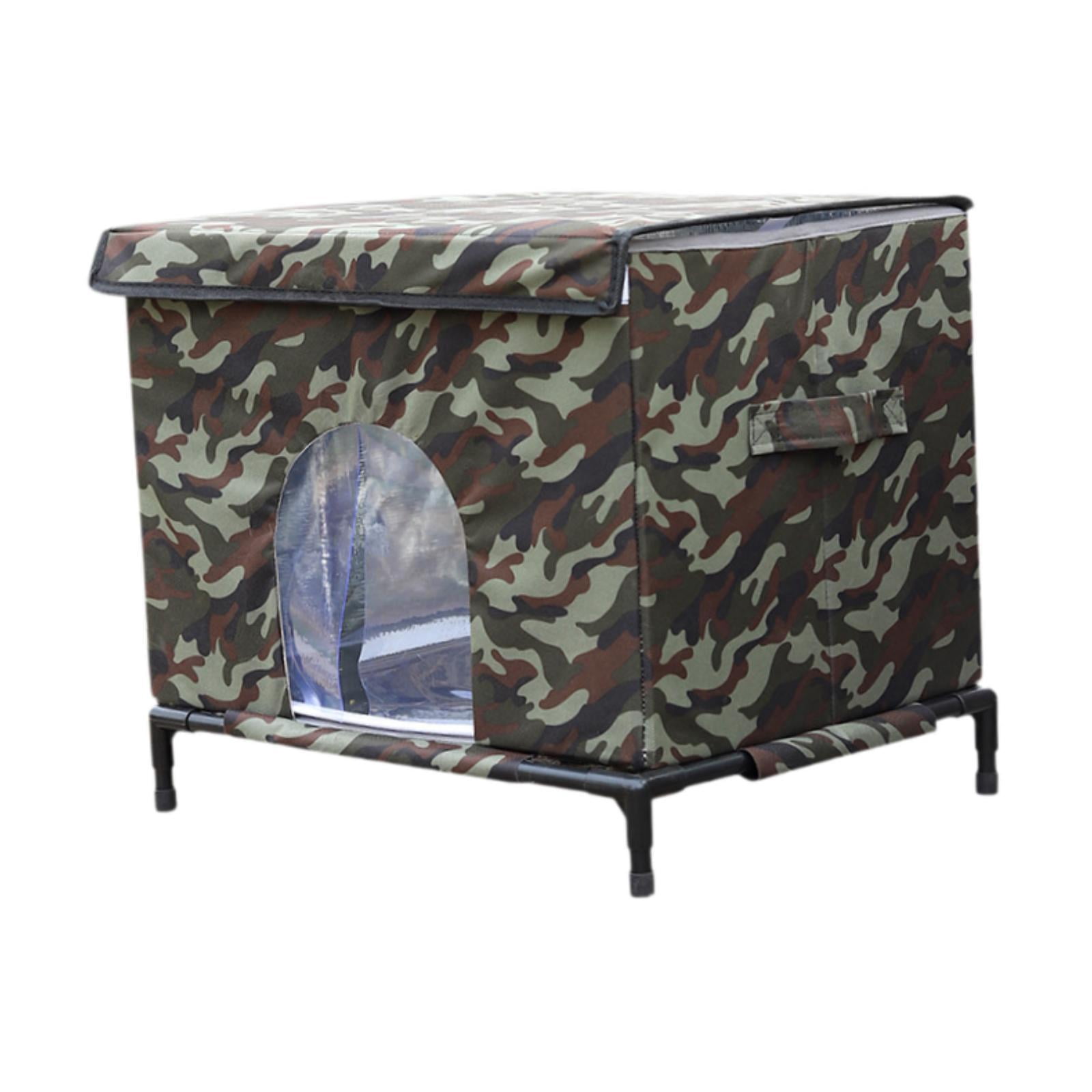 Serenable Cat House for Outdoor Cats Elevated Convenient Gifts with Handle for Winter, Cat Bed Cave Cube Cat Shelter Pet House for Barn