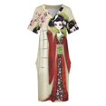 thumbnail image 4 of Sakura Girl Loose Pocket Dress Beachwear Long dress woman summer women's dress 2025, 4 of 7