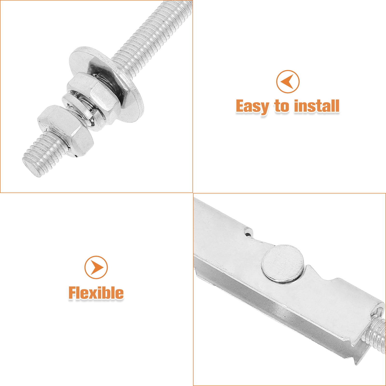 Masteelf WORGEOUS 12-Pack Heavy Duty Toggle Wing Drywall Anchors for Hanging Frames, Shelves, and Heavy Items Securely