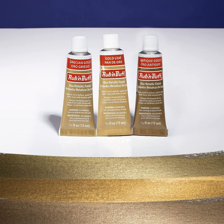 Liquid Leaf Restoring Metallic Paint Gold 3/4 oz- Antique Paint- Restores Original Shine