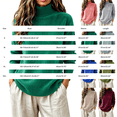 thumbnail image 3 of Mock Neck Pullover Sweaters for Women Soft Warm Ribbed Cuffs Fall Outfits for Women Loose Fit Casual Fashion Clothing High Neck Solid Color Long Sleeve Winter Clothes Knit Sweater, 3 of 5