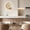 B, variante sur Amzcrzy Horloge Murale Horloge Murale Moderne Horloge à Quartz à la Mode pour Salon Salle à Manger Montre Suspendue Décorative Silencieuse Quartz Sans Tic-Tac avec Lumière Décoration Ornements Ornement Décoration