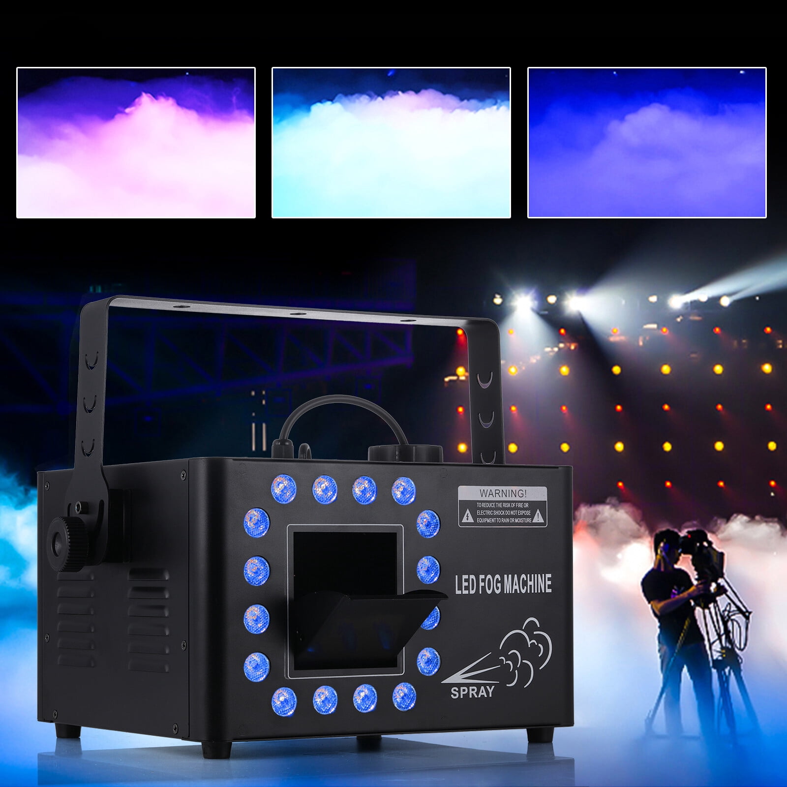 1500W Low Profile Hazer Haze Smoke Machine DMX Theater DJ Party Stage Effect  For Wedding Scene, Stage Performances