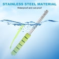 thumbnail image 4 of Uxcell 2-Pack Telescopic Handheld Flagpoles, 4.6ft/1.4m Stainless Steel Handheld Portable Extendable Flagpoles [Green], 4 of 7