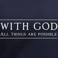 thumbnail image 3 of CafePress - With God All Things Are Possible T Shirt - Women's V-Neck Dark T-Shirt, 3 of 4