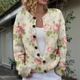 thumbnail image 2 of Kaondbfi Cardigan for Women, Button Down Cardigan Sweater Long Sleeve Sweaters Casual Trendy Fall Tops Coat Women's Winter Coat, 2 of 7
