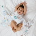 thumbnail image 5 of aden + anais Essentials, Cotton Muslin Swaddle Blanket, Space Explorers, Boys, Infants, 4-Pack, 5 of 6