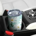 thumbnail image 4 of Daisy Tumbler with Lid and Straw 20 oz Travel Daisy Print Cup Stainless Steel Vacuum Insulated Coffee Mug Daisy Lovers Gifts for Women and Men, 4 of 6