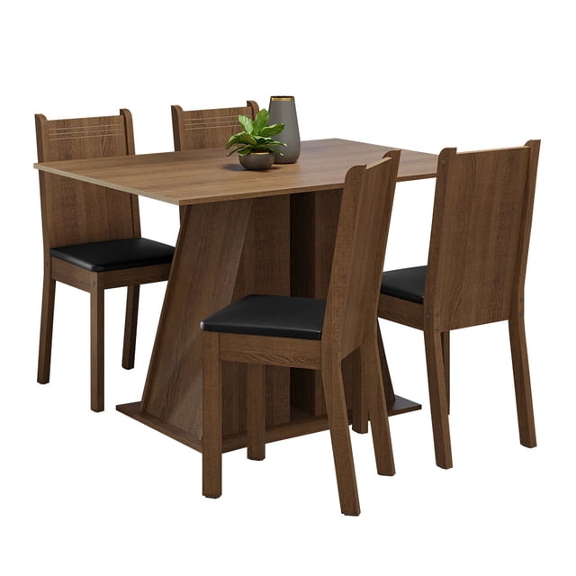 Juego de Comedor con Mesa y 4 Sillas Madesa Marilyn MN